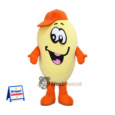 Potato Mascot Costume - Orange Hat Potato Mascot Costume - Orange Hat