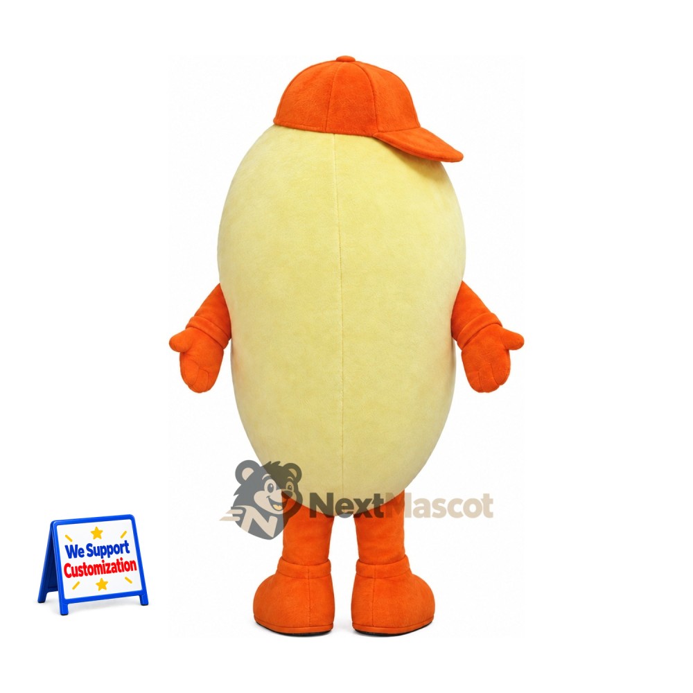 Potato Mascot Costume - Orange Hat Potato Mascot Costume - Orange Hat