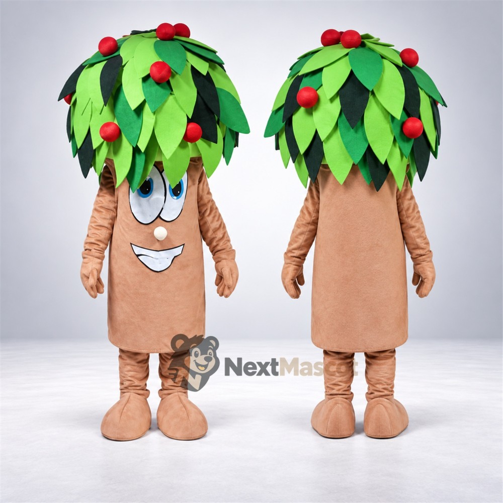 Apple Tree Mascot Costume for Food Festivals Apple Tree Mascot Costume for Food Festivals