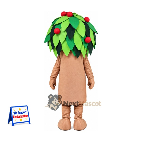 Apple Tree Mascot Costume for Food Festivals Apple Tree Mascot Costume for Food Festivals