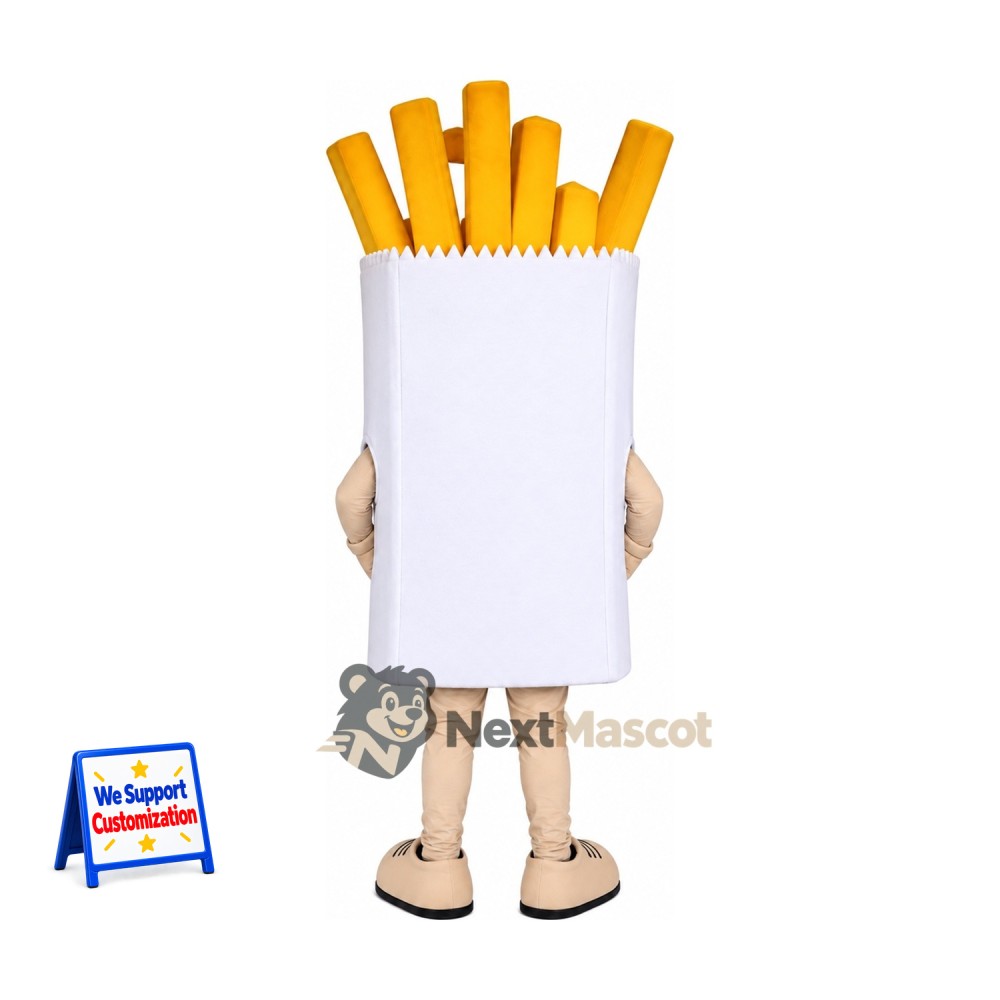 French Fries Mascot Costume - White Carton French Fries Mascot Costume - White Carton