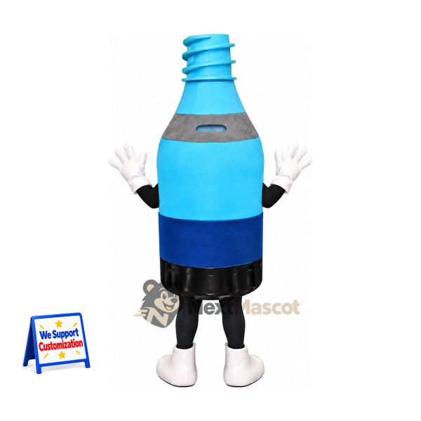 Recycling Bottle Mascot Costume - Blue Recycling Bottle Mascot Costume - Blue