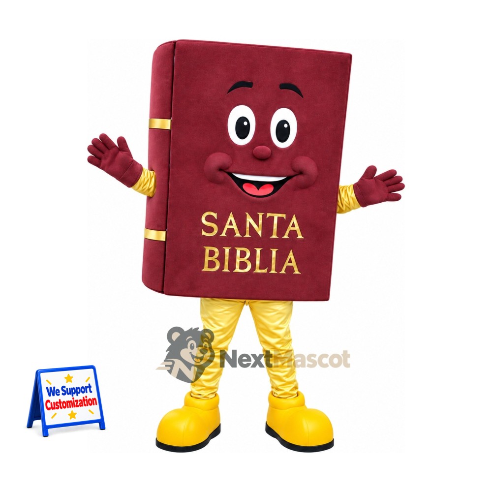 Bible Book Mascot Costume Bible Book Mascot Costume