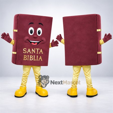 Bible Book Mascot Costume Bible Book Mascot Costume