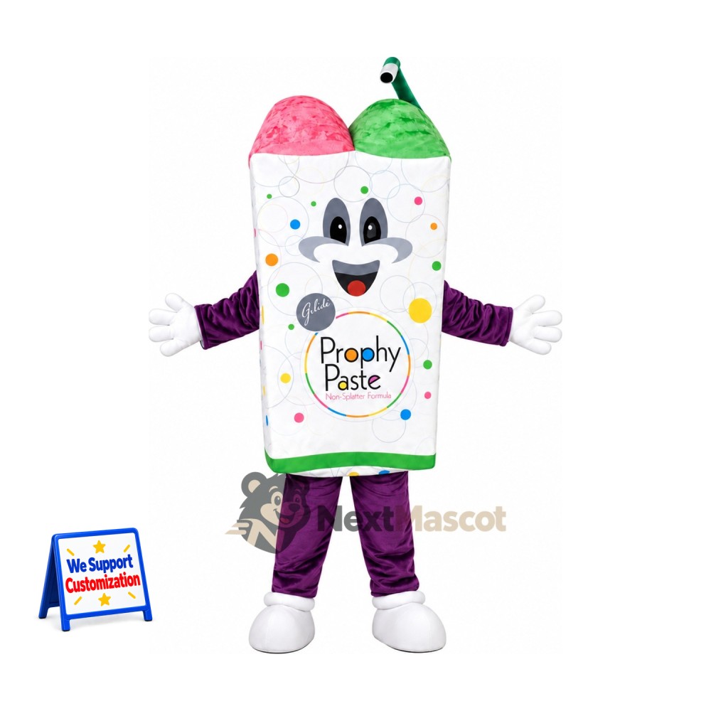 Dental Paste Cup Mascot Costume Dental Paste Cup Mascot Costume