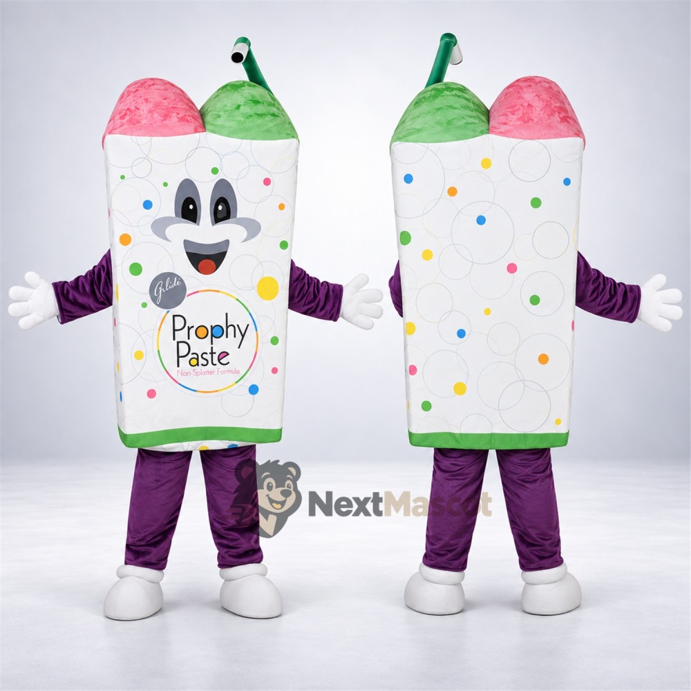 Dental Paste Cup Mascot Costume Dental Paste Cup Mascot Costume
