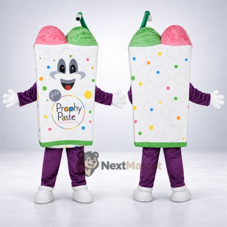 Dental Paste Cup Mascot Costume Dental Paste Cup Mascot Costume
