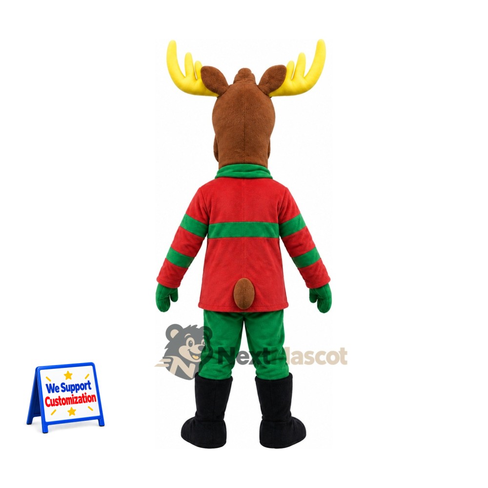 Moose Mascot Costume - Christmas Theme for Holiday Parties Moose Mascot Costume - Christmas Theme for Holiday Parties