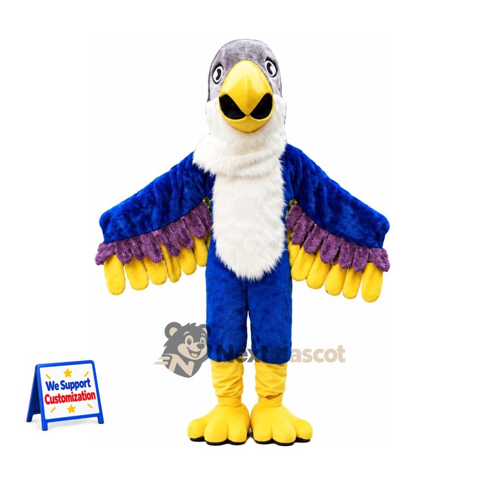 Bird Mascot Costume - Blue and Yellow Bird Mascot Costume - Blue and Yellow