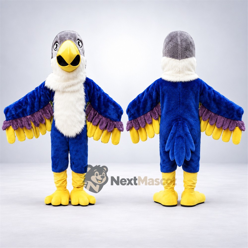 Bird Mascot Costume - Blue and Yellow Bird Mascot Costume - Blue and Yellow