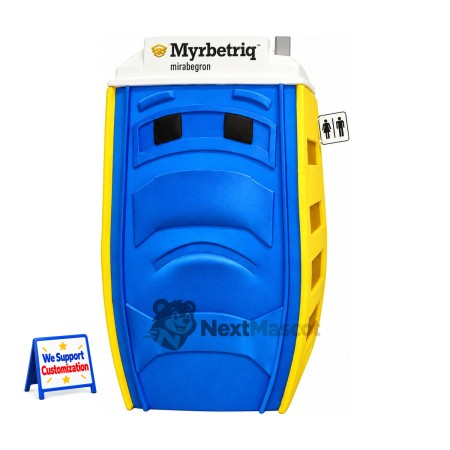 Portable Toilet Mascot Costume Portable Toilet Mascot Costume