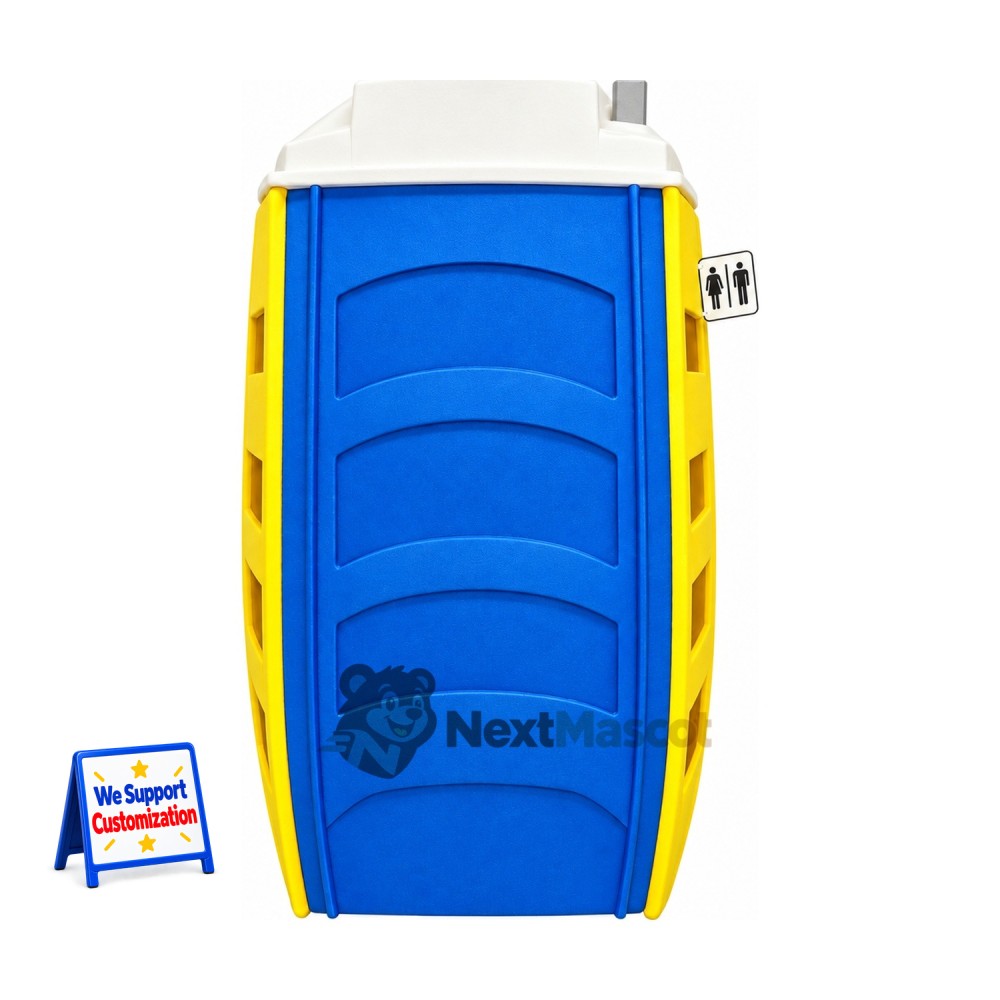 Portable Toilet Mascot Costume Portable Toilet Mascot Costume