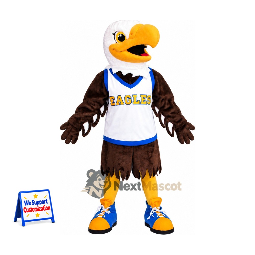Bald Eagle Mascot Costume - White Shirt for Community Events Bald Eagle Mascot Costume - White Shirt for Community Events
