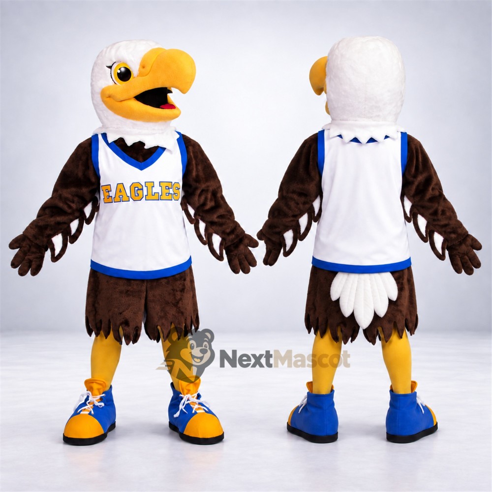 Bald Eagle Mascot Costume - White Shirt for Community Events Bald Eagle Mascot Costume - White Shirt for Community Events