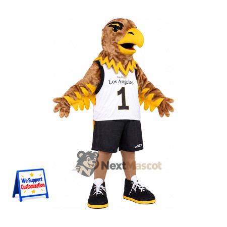 Eagle Mascot Costume - Brown, White Jersey Eagle Mascot Costume - Brown, White Jersey