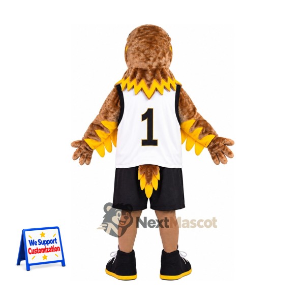 Eagle Mascot Costume - Brown, White Jersey Eagle Mascot Costume - Brown, White Jersey
