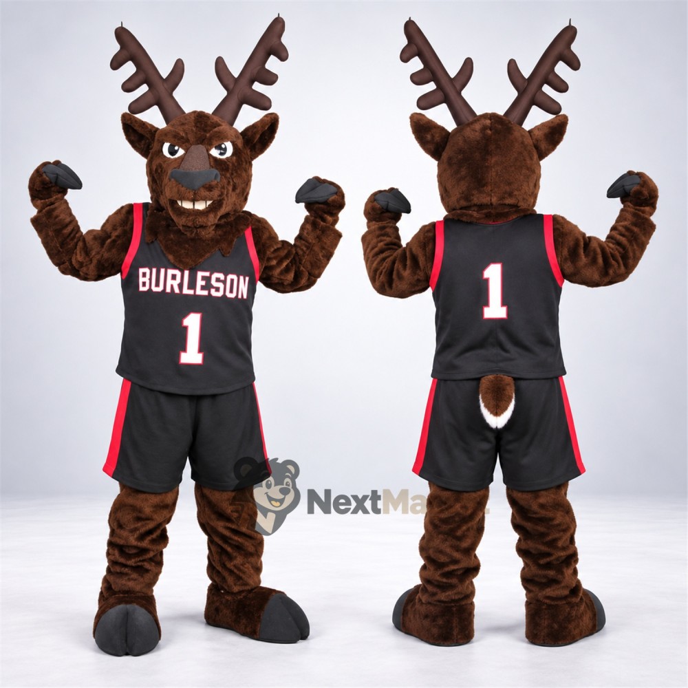 Reindeer Mascot Costume - Black Jersey Reindeer Mascot Costume - Black Jersey