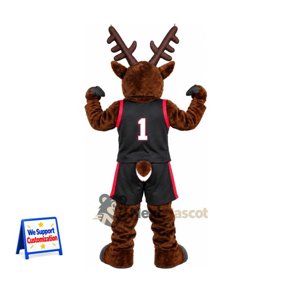 Reindeer Mascot Costume - Black Jersey Reindeer Mascot Costume - Black Jersey