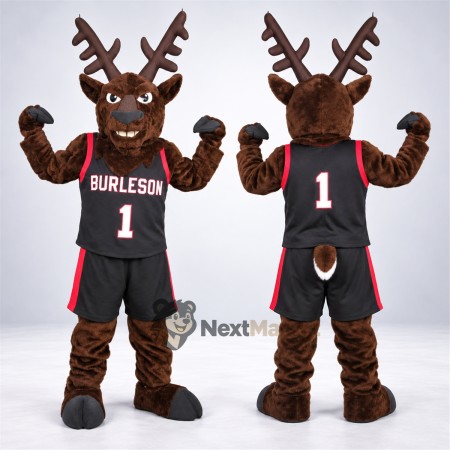 Reindeer Mascot Costume - Black Jersey Reindeer Mascot Costume - Black Jersey