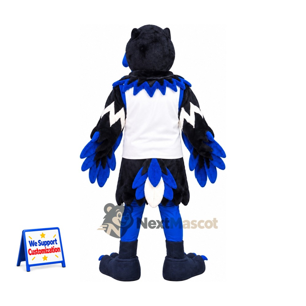 Bird Mascot Costume - Blue, White Shirt Bird Mascot Costume - Blue, White Shirt