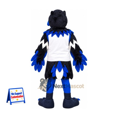 Bird Mascot Costume - Blue, White Shirt Bird Mascot Costume - Blue, White Shirt