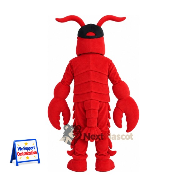 Lobster Mascot Costume - Red, Black Headband Lobster Mascot Costume - Red, Black Headband