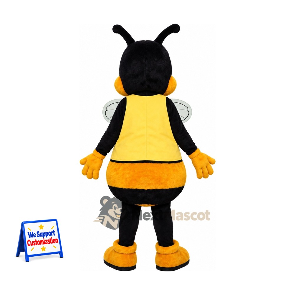 Bee Mascot Costume - Yellow Vest for Garden Events Bee Mascot Costume - Yellow Vest for Garden Events
