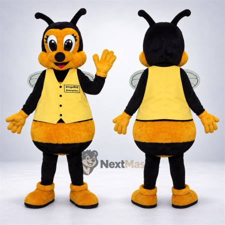 Bee Mascot Costume - Yellow Vest for Garden Events Bee Mascot Costume - Yellow Vest for Garden Events