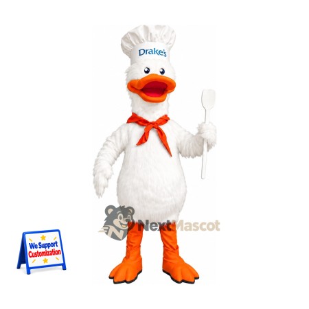 Duck Mascot Costume - Chef Style for Parades Duck Mascot Costume - Chef Style for Parades