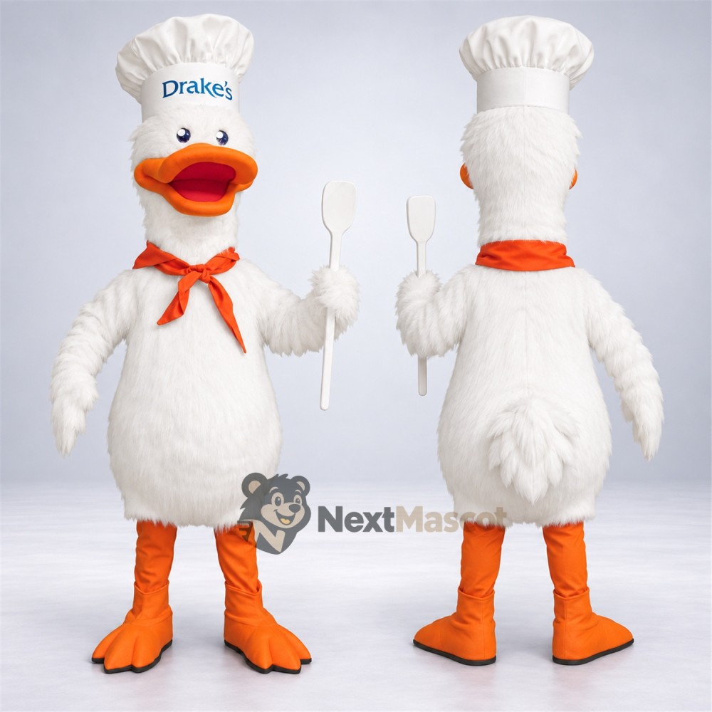 Duck Mascot Costume - Chef Style for Parades Duck Mascot Costume - Chef Style for Parades
