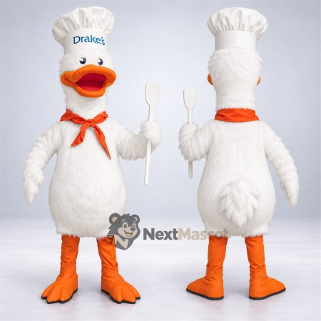 Duck Mascot Costume - Chef Style for Parades Duck Mascot Costume - Chef Style for Parades