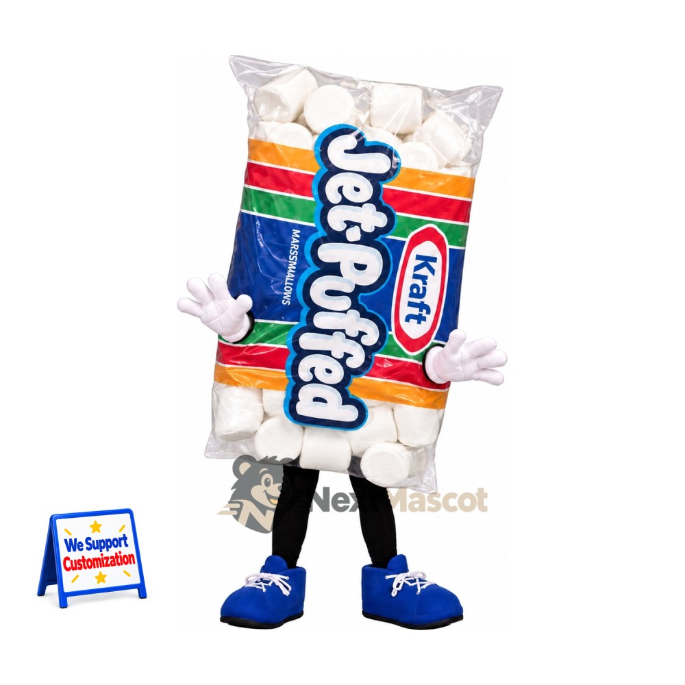 Marshmallow Bag Mascot Costume Marshmallow Bag Mascot Costume