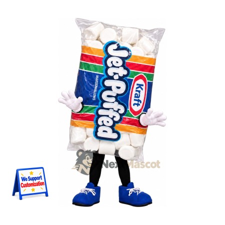 Marshmallow Bag Mascot Costume Marshmallow Bag Mascot Costume
