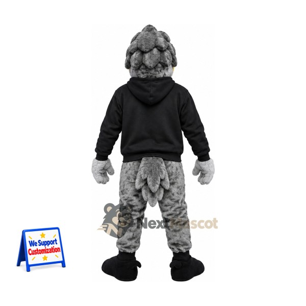 Roadrunner Mascot Costume - Gray, Black Shirt Roadrunner Mascot Costume - Gray, Black Shirt