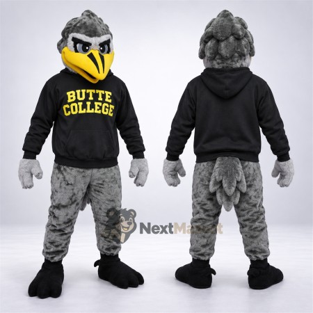 Roadrunner Mascot Costume - Gray, Black Shirt Roadrunner Mascot Costume - Gray, Black Shirt