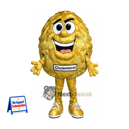Cholesterol Character Mascot Costume Cholesterol Character Mascot Costume