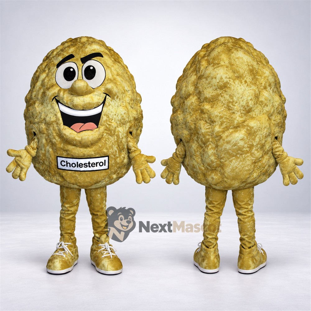 Cholesterol Character Mascot Costume Cholesterol Character Mascot Costume