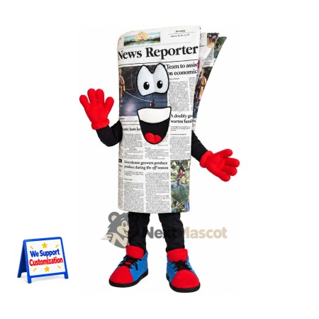Newspaper Mascot Costume Newspaper Mascot Costume