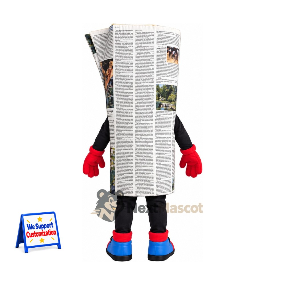Newspaper Mascot Costume Newspaper Mascot Costume