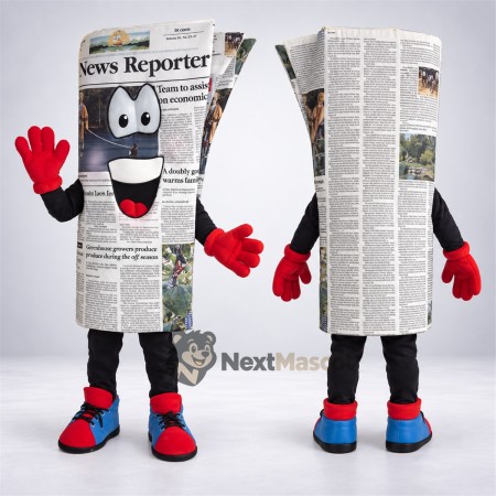 Newspaper Mascot Costume Newspaper Mascot Costume