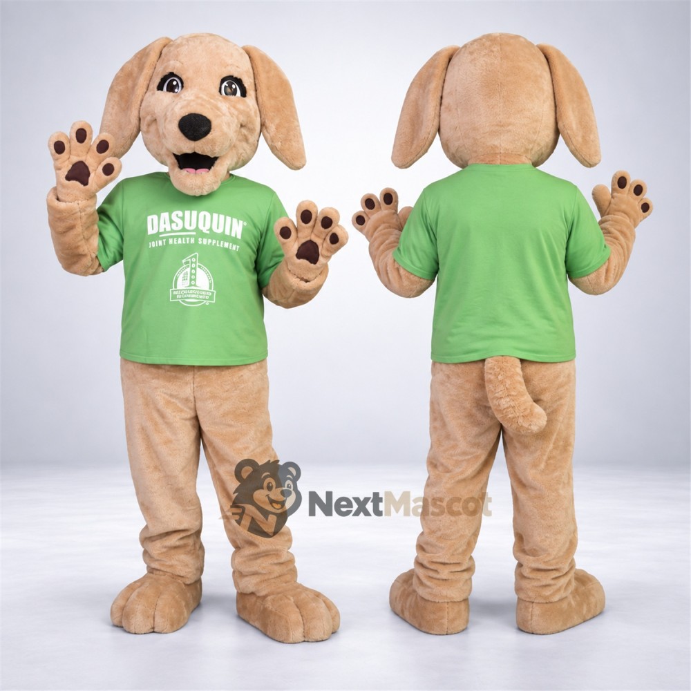Dog Mascot Costume - Green Shirt Dog Mascot Costume - Green Shirt