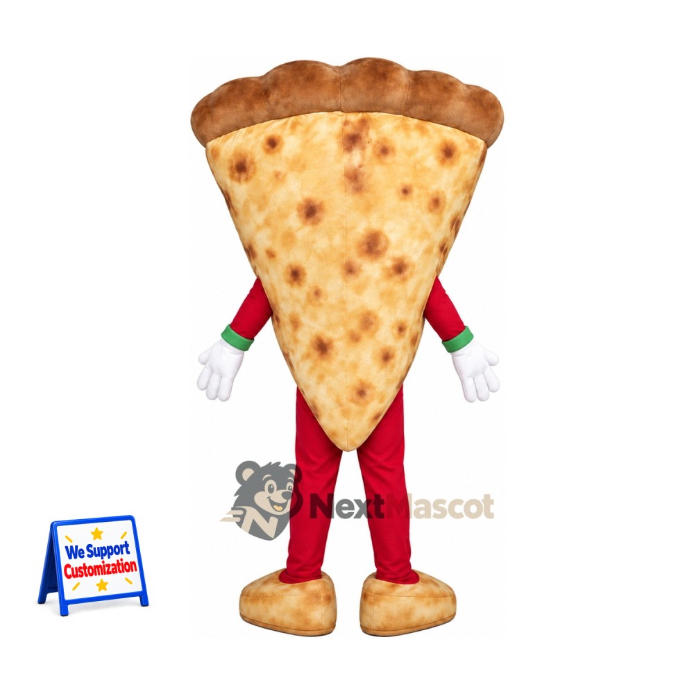 Pizza Slice Mascot Costume - Red Legs Pizza Slice Mascot Costume - Red Legs