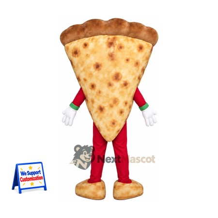 Pizza Slice Mascot Costume - Red Legs Pizza Slice Mascot Costume - Red Legs