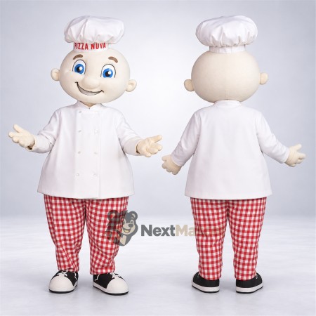 Chef Mascot Costume - Red Checkered Pants Chef Mascot Costume - Red Checkered Pants