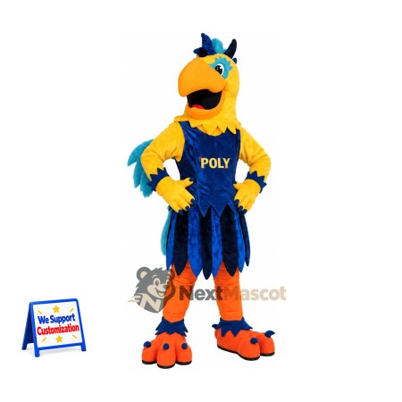 Parrot Mascot Costume - Yellow and Blue Parrot Mascot Costume - Yellow and Blue