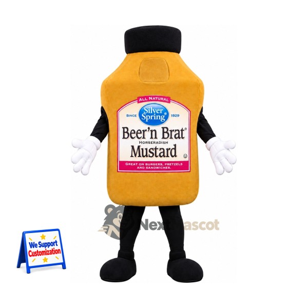 Mustard Jar Mascot Costume