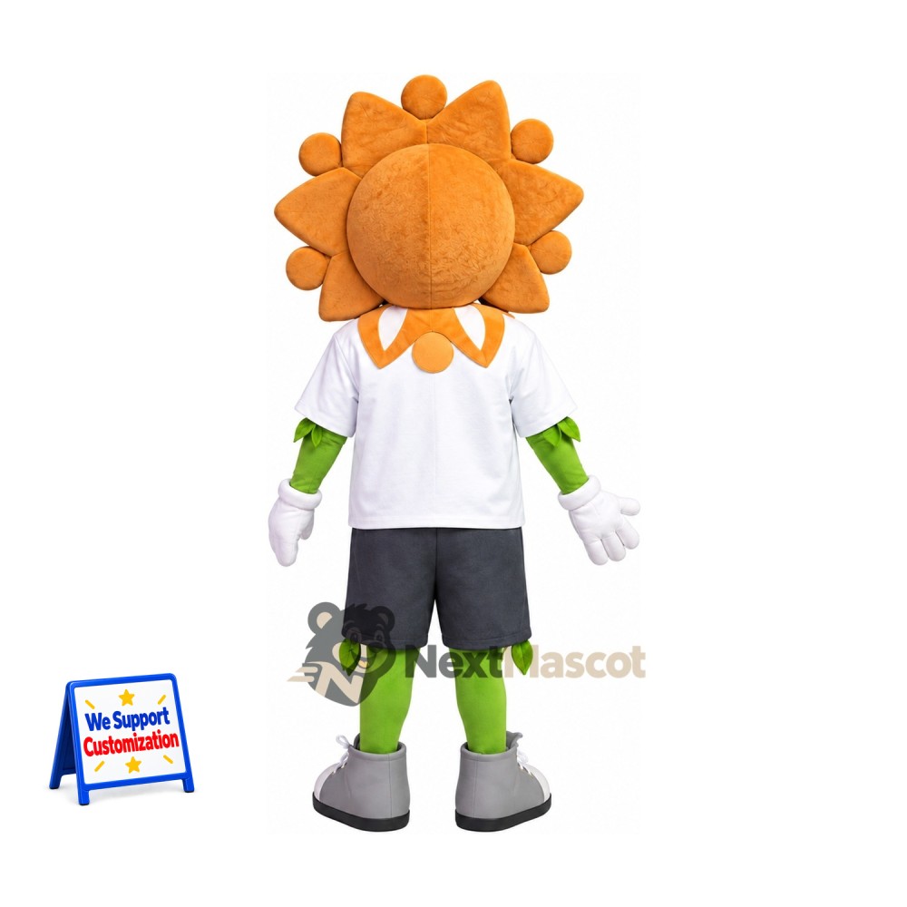 Sunflower Mascot Costume - White Shirt