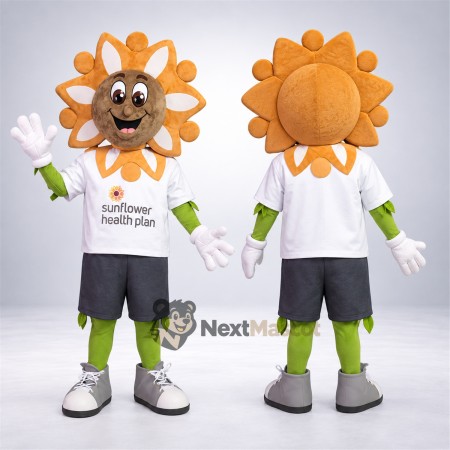 Sunflower Mascot Costume - White Shirt