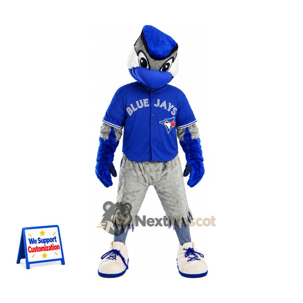 Blue Jay Mascot Costume - Blue Shirt
