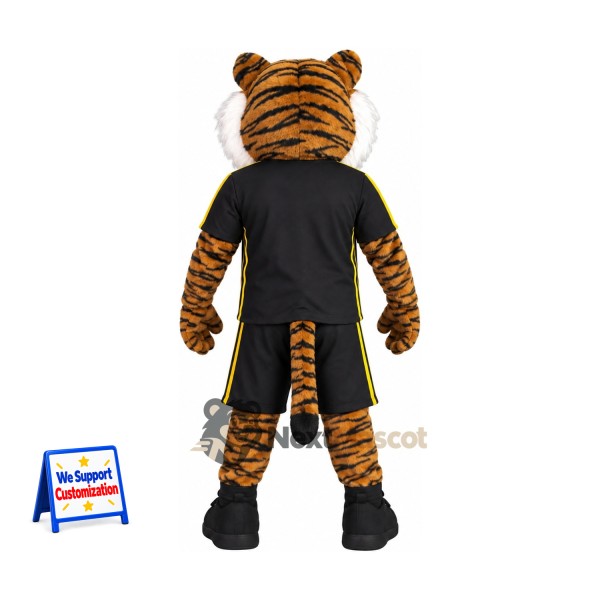 Tiger Mascot Costume - Black Uniform for Birthday Parties Tiger Mascot Costume - Black Uniform for Birthday Parties